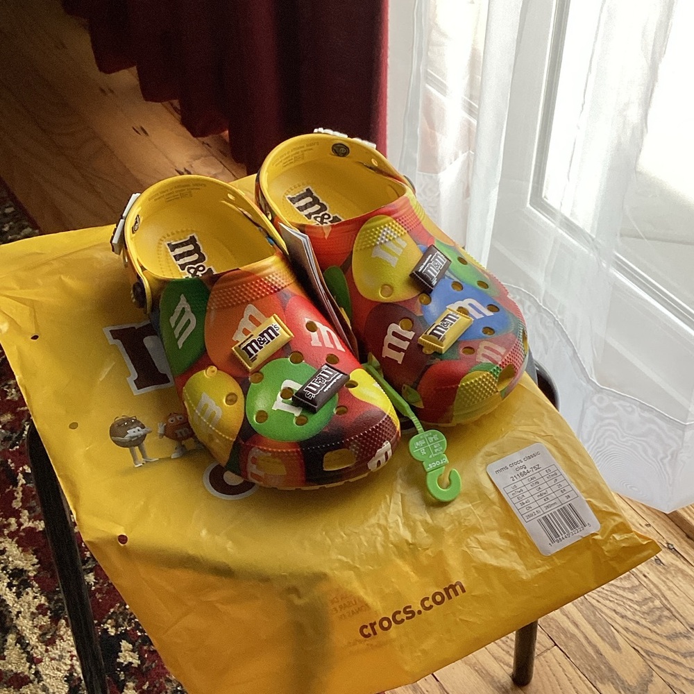 Crocs Limited Edition M and M’s Crocs - Size 9